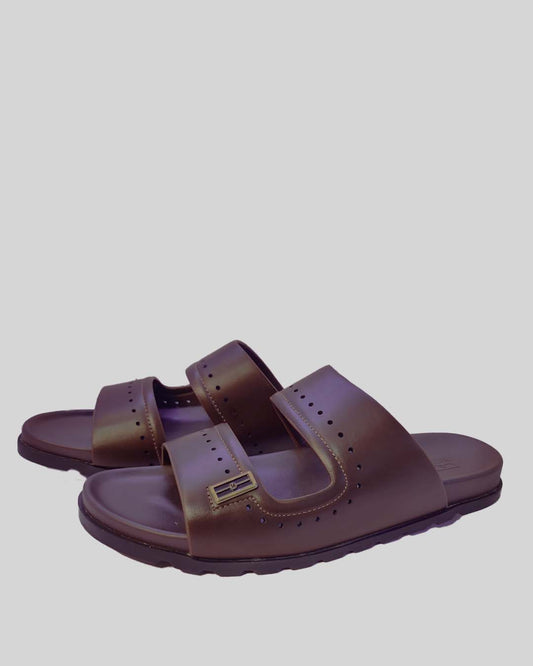 Urban Nomad Double-Strap Leather Slides (Article A98-4)