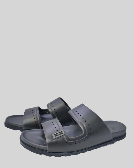 Urban Nomad Double-Strap Leather Slides (Article A98-4)