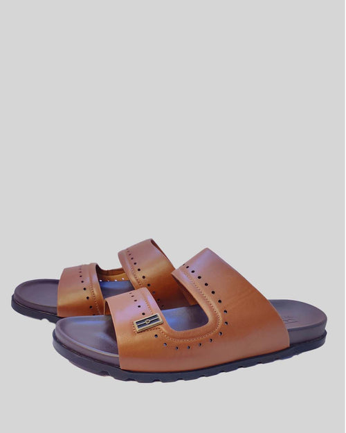 Urban Nomad Double-Strap Leather Slides (Article A98-4)